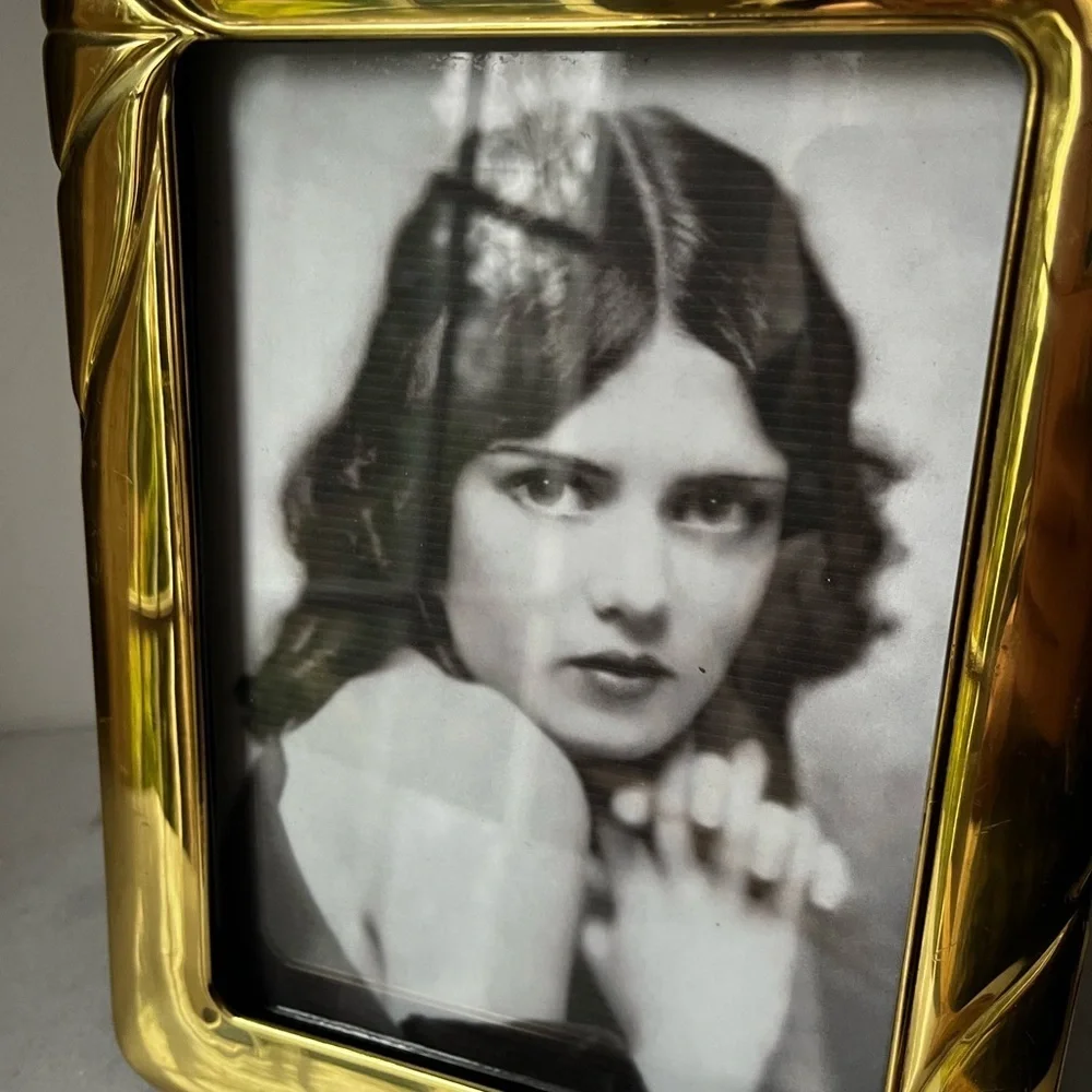 Solid Brass Photo Frame 6.5”x8.5” Vintage for 5”x7” photo..